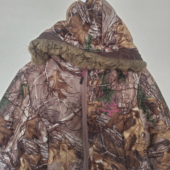 RealTree Extra Camouflage Hooded Puffer Hunting Jacket Women's Medium (3… - Picture 5 of 16